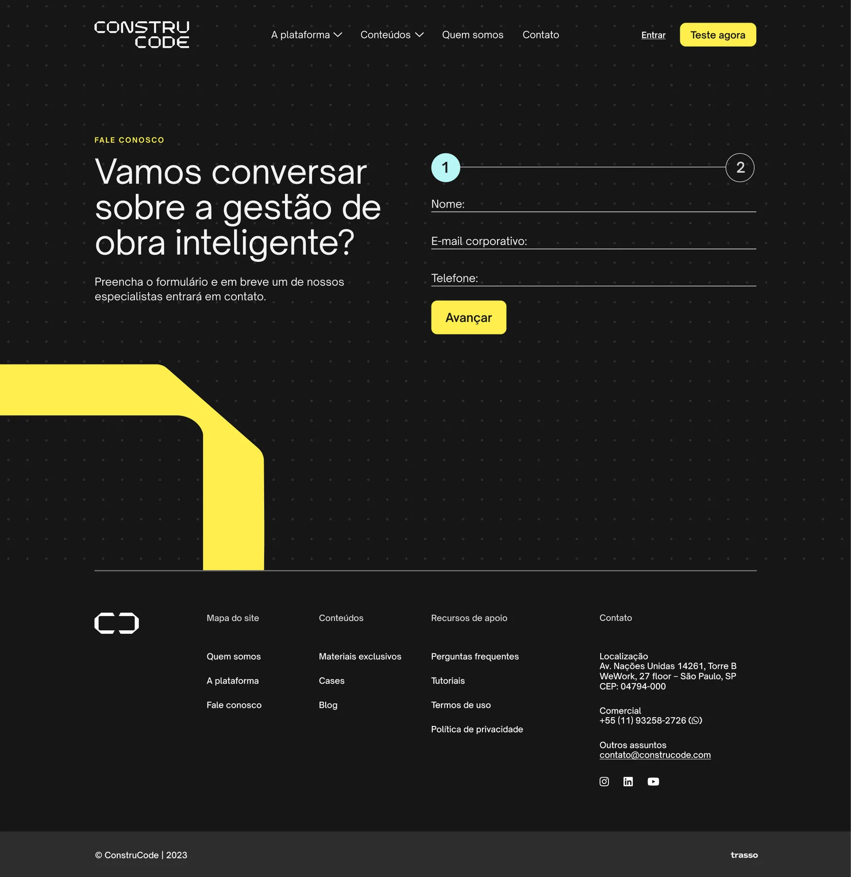 ConstruCode - projeto trasso.design