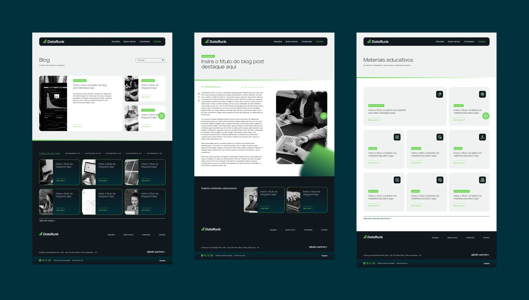 DataRunk - projeto trasso.design