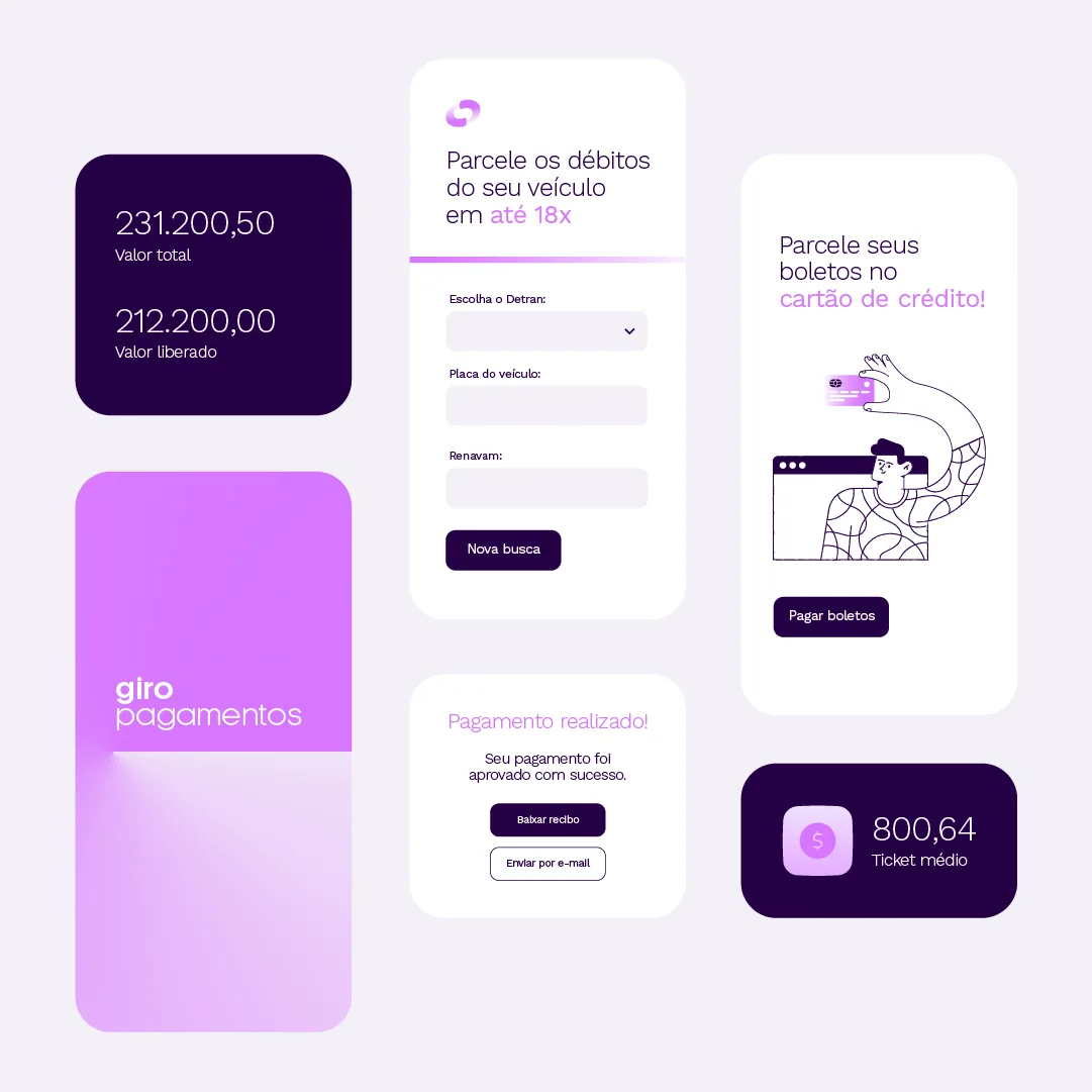 Giro Pagamentos - projeto trasso.design