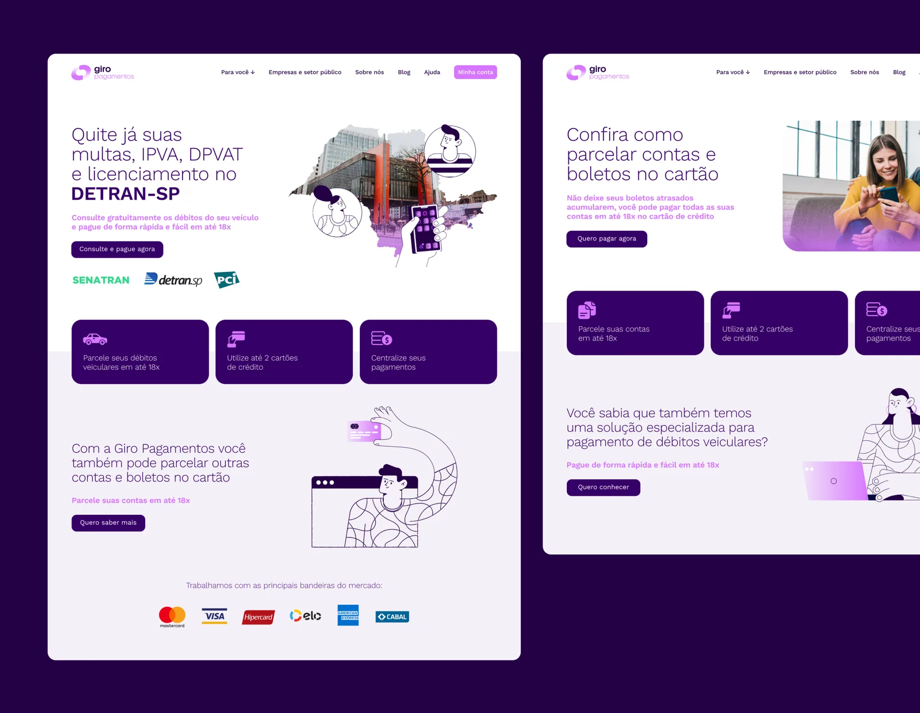 Giro Pagamentos - projeto trasso.design