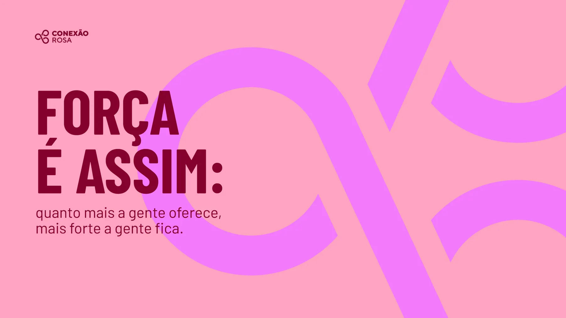 Laço Rosa - projeto trasso.design