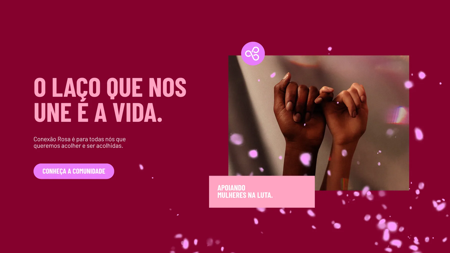 Laço Rosa - projeto trasso.design
