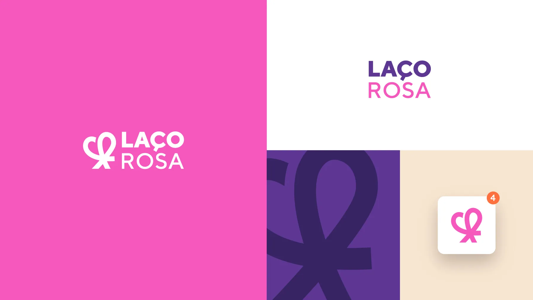 Laço Rosa - projeto trasso.design
