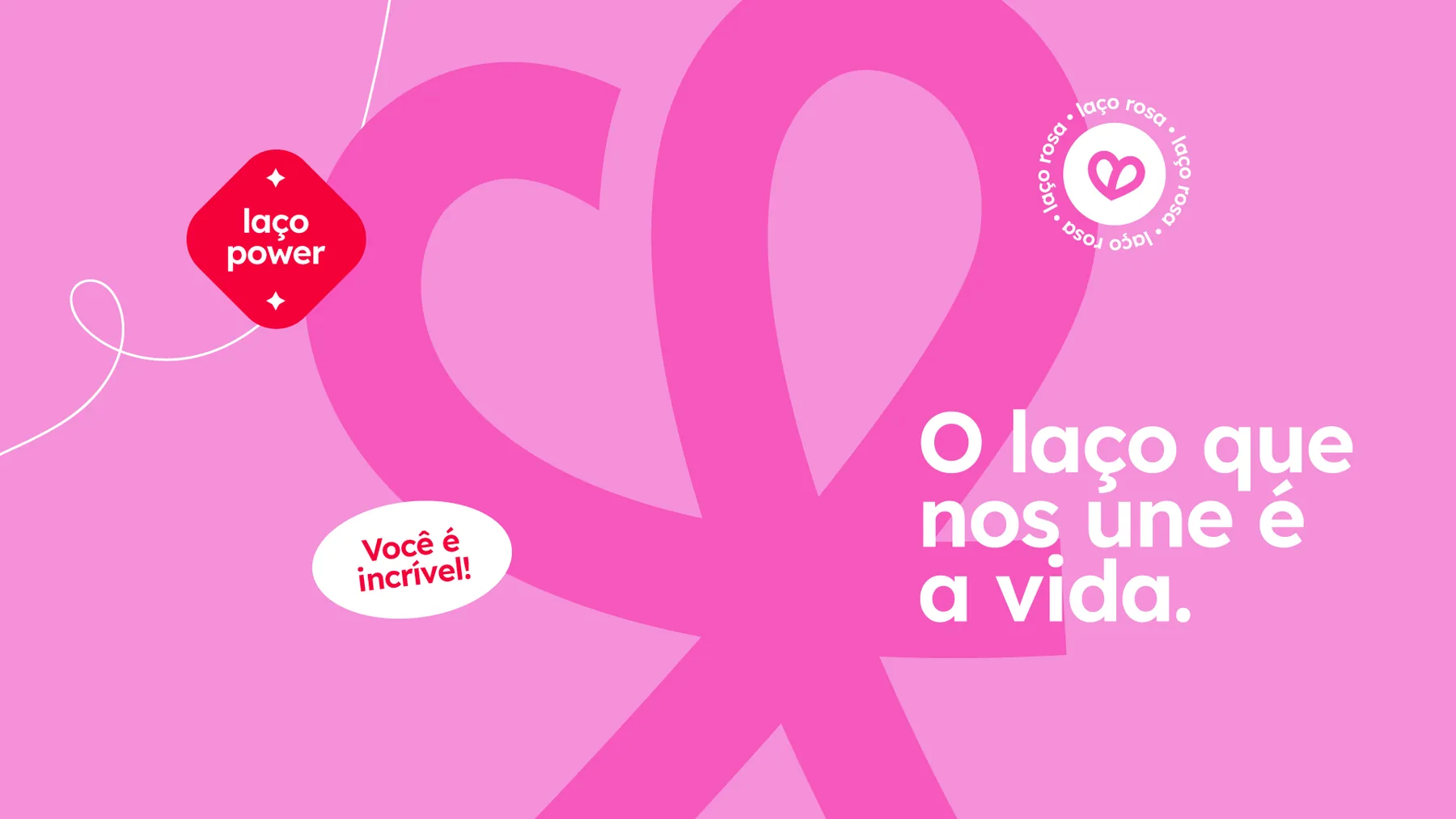 Laço Rosa - projeto trasso.design