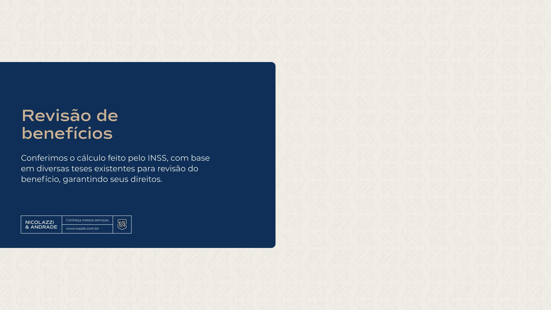 Nicolazzi e Andrade Advogados - projeto trasso.design