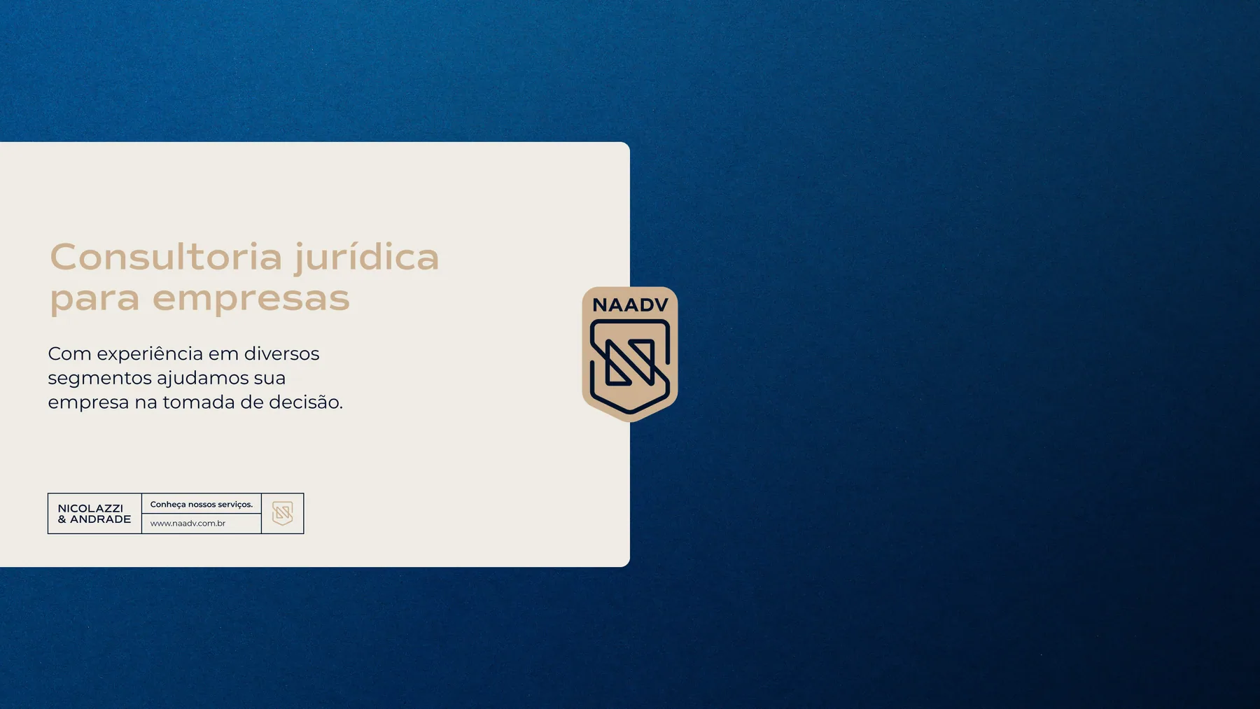 Nicolazzi e Andrade Advogados - projeto trasso.design