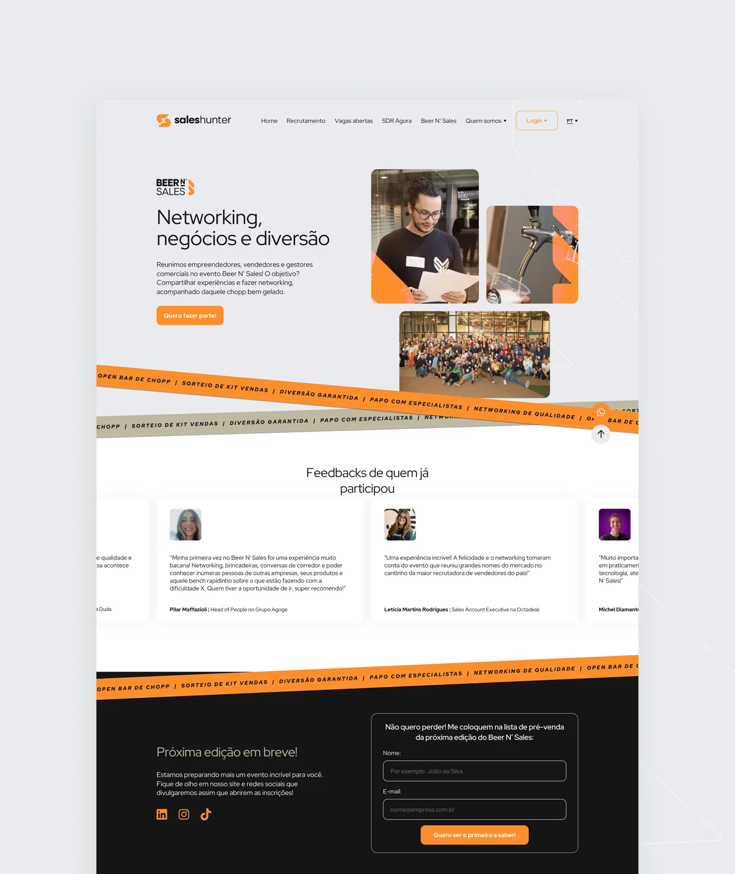 SalesHunter - projeto trasso.design